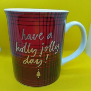 Fringe Christmas Coffee Mug "Have a Holly jolly da